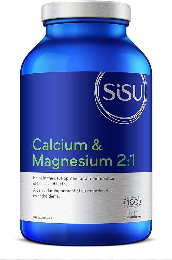 Calcium Magnesium 2-1, 180 tabs (Sisu)