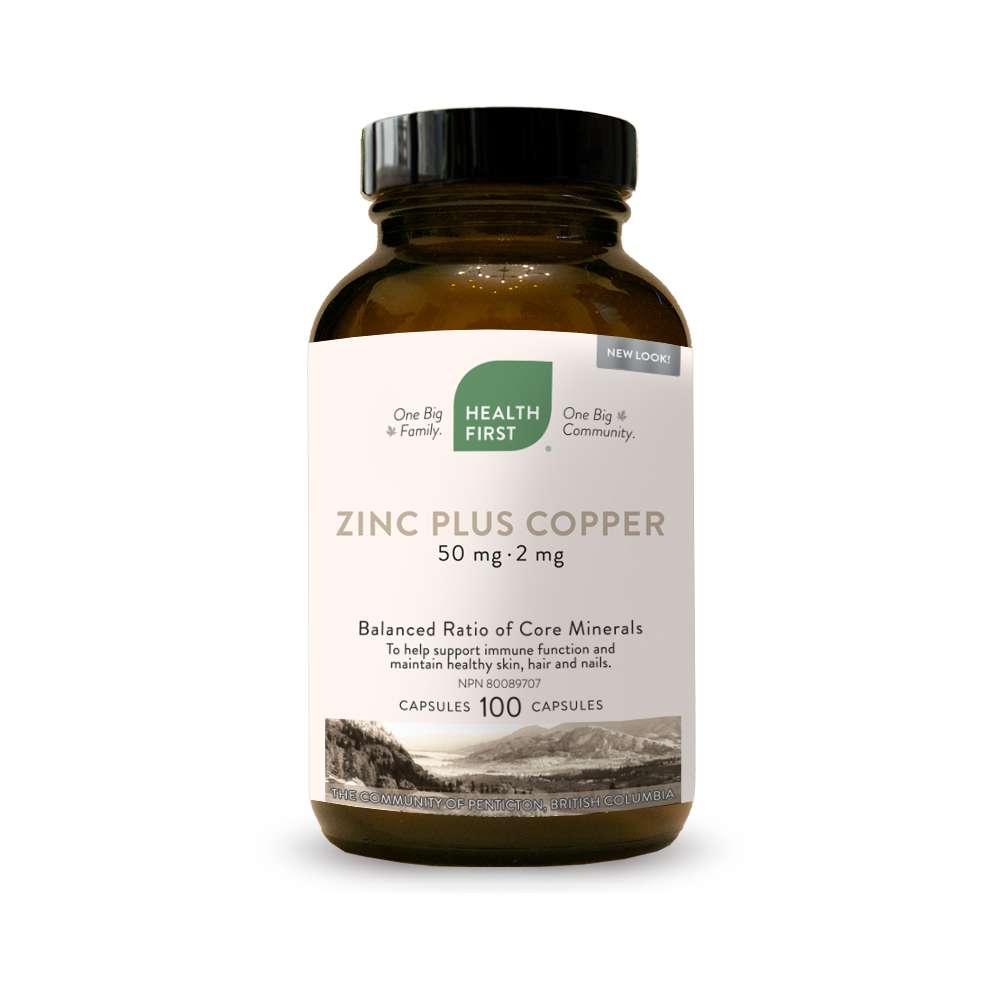 Zinc Plus Copper 50 mg 100 caps (Health First)