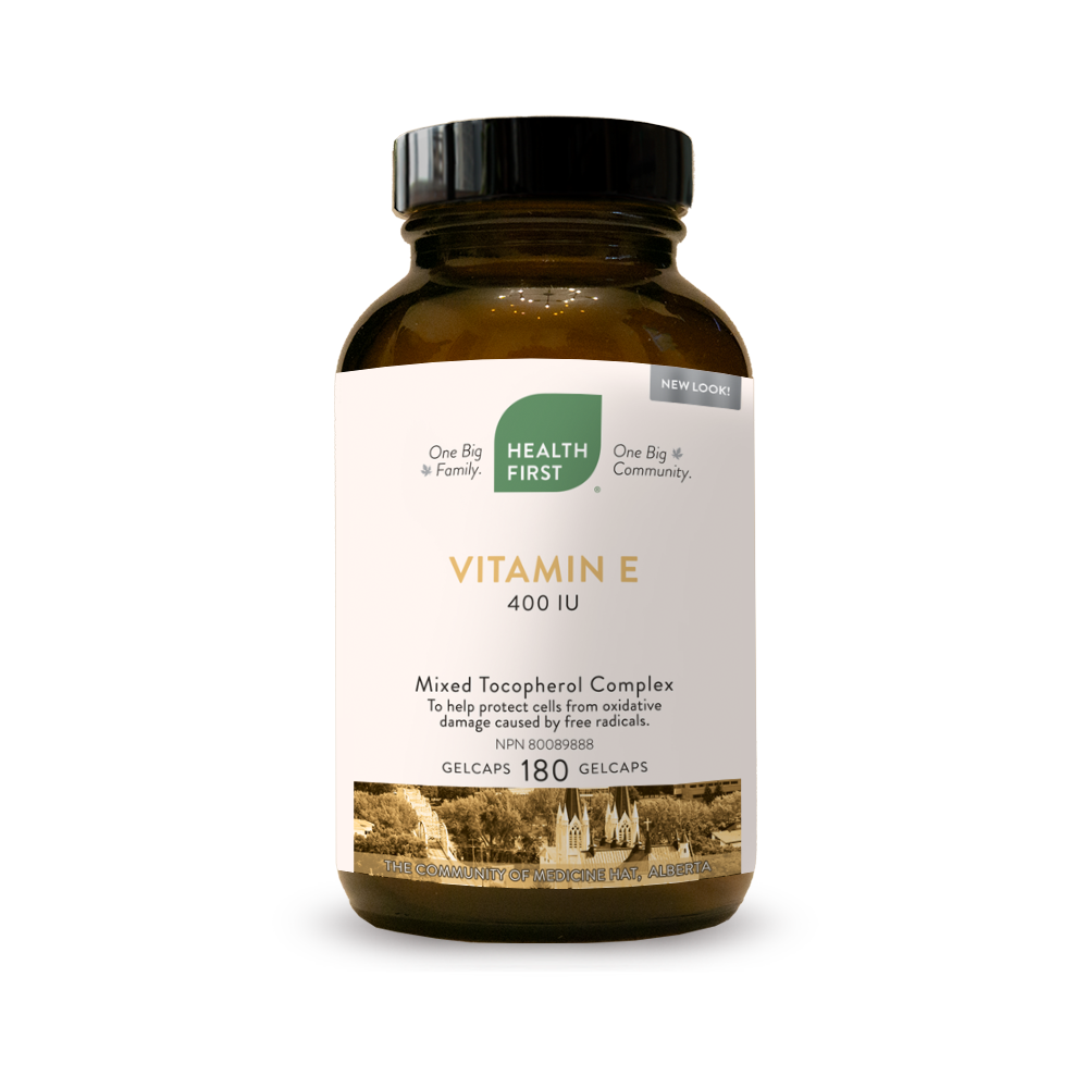 Vitamin E Mixed Tocopherol Complex 180 gelcaps (Health First)