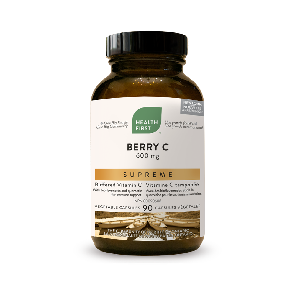 Berry C Supreme, 600 mg, 90 Veg Caps (Health First)