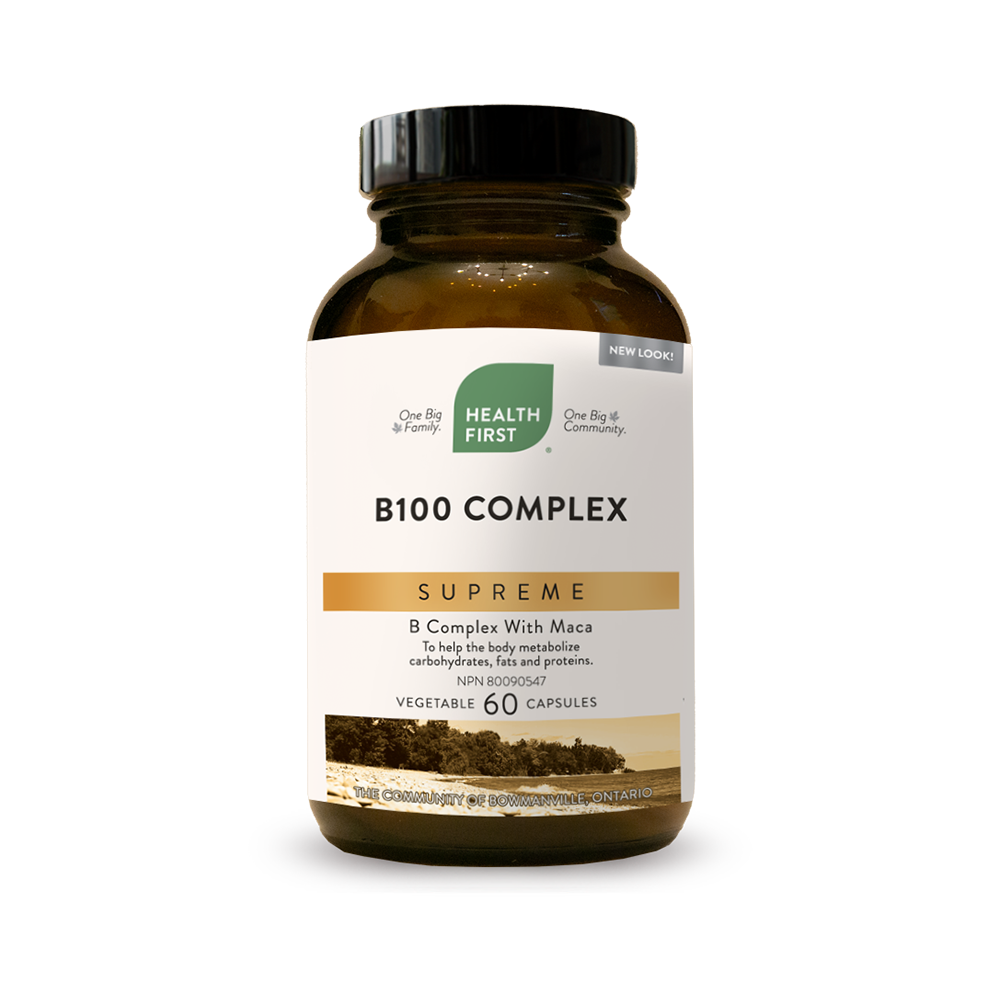B100 Complex Supreme with Maca, 60 caps  (Health First)