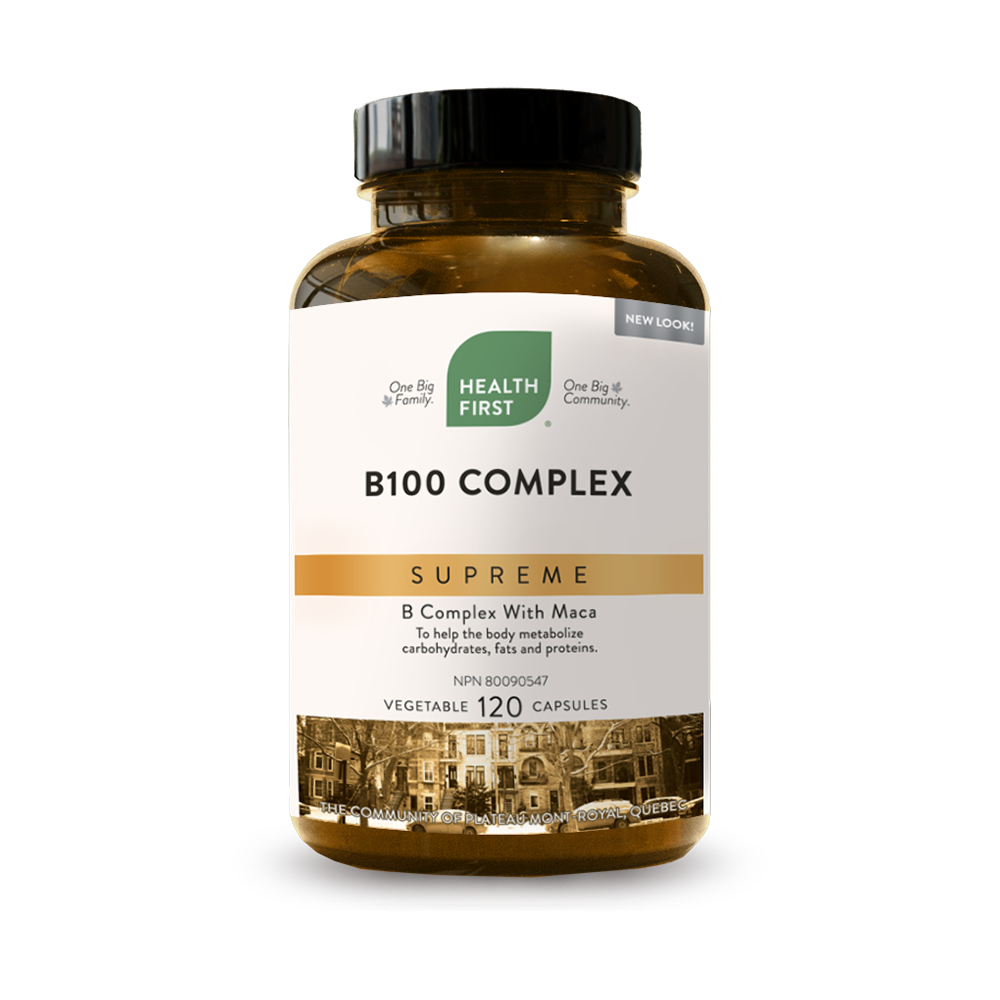 B100 Complex Supreme with Maca, 120 caps (Health First)