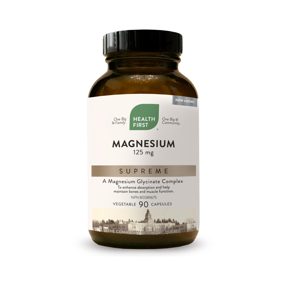 Magnesium Supreme 125 mg  90 veg caps (Health First)