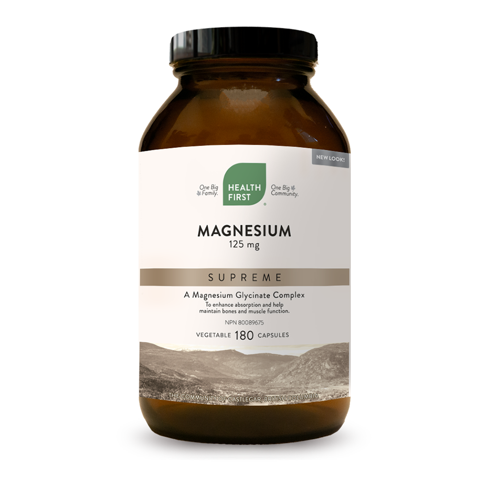 Magnesium Supreme 125 mg 180 veg caps (Health First)
