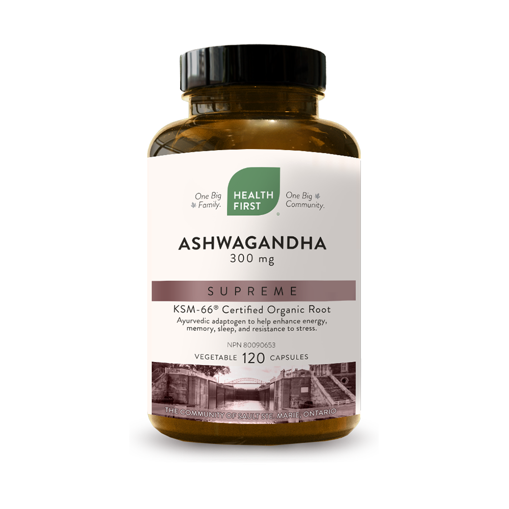 Ashwagandha Supreme KSM-66, 300mg, 120 Vcaps (Health First)