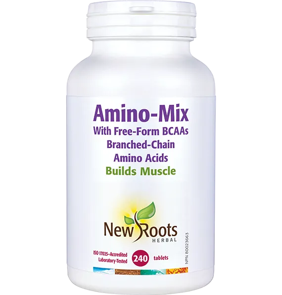 Amino-Mix Free-Form BCAA's, 850mg 240 tabs (New Roots Herbal)