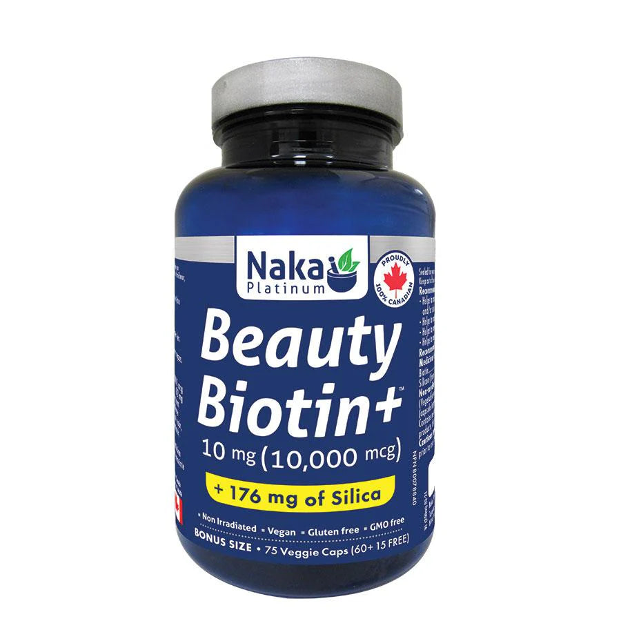 Beauty Biotin + Silica, 75 veggie caps (Naka)