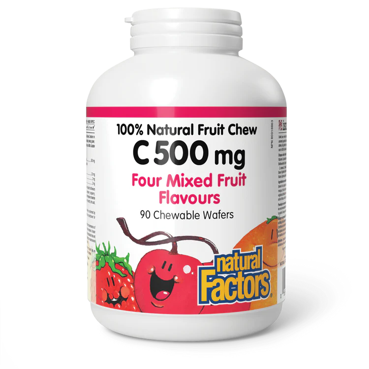 C 500 mg Mixed Fruits, 90 chewables  (Natural Factors)