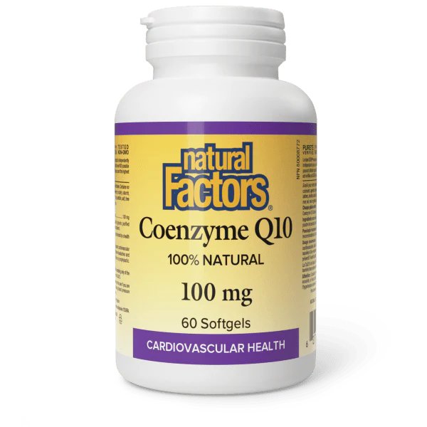 Coenzyme Q10 100 mg, 60 caps (Natural Factors)