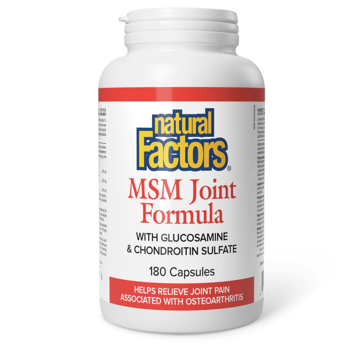 MSM joint formula, 180 caps (Natural Factors)