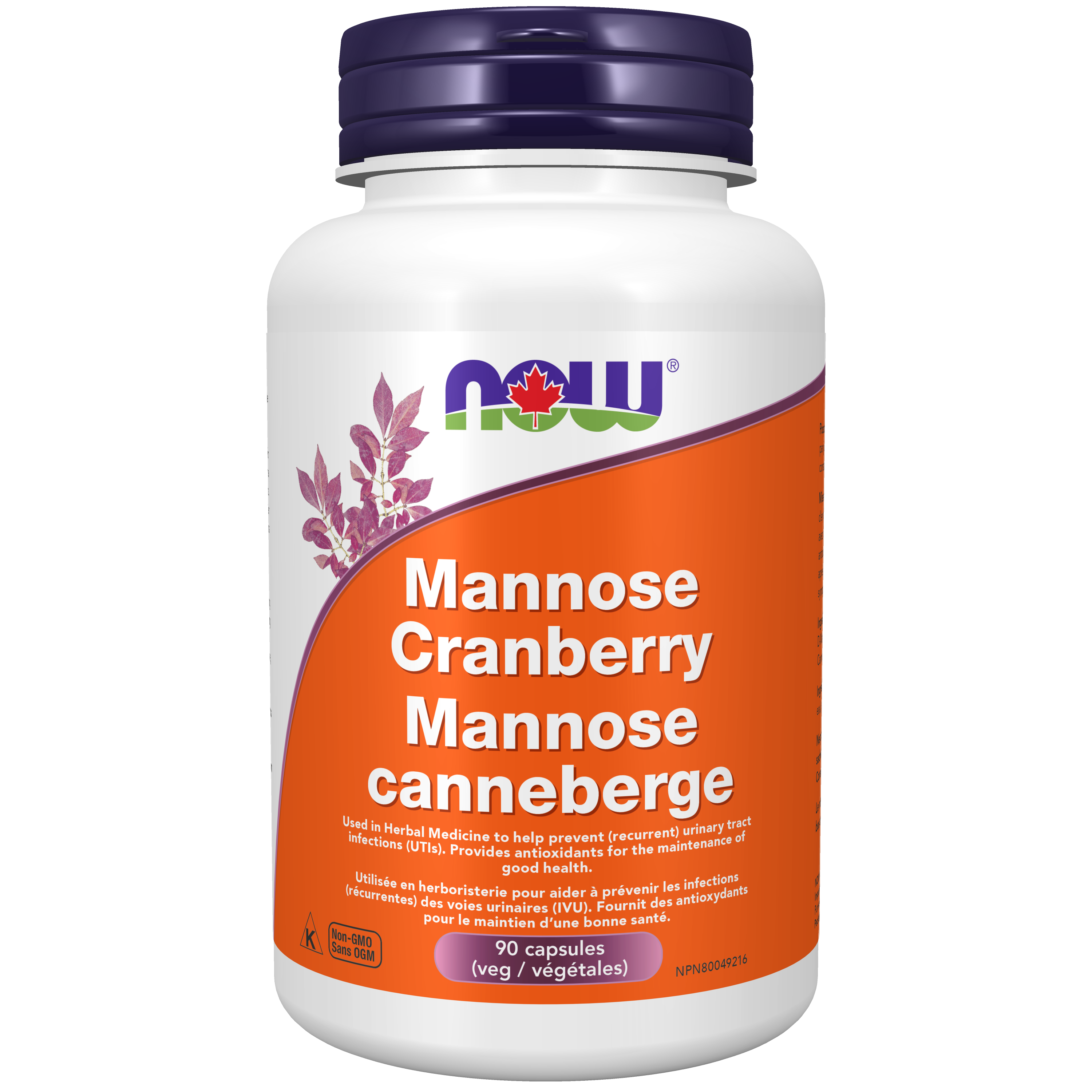 Mannose Cranberry, 90 vcaps (Now)