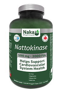 Nattokinase, 100mg, 2000FUs, 150vegcaps (Naka)
