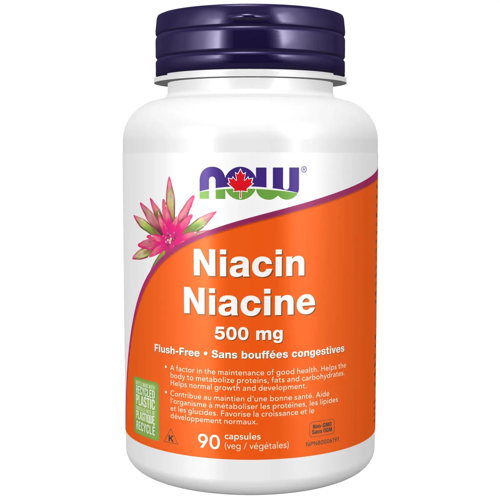 Niacin, 500mg, 100 vcaps (Now)