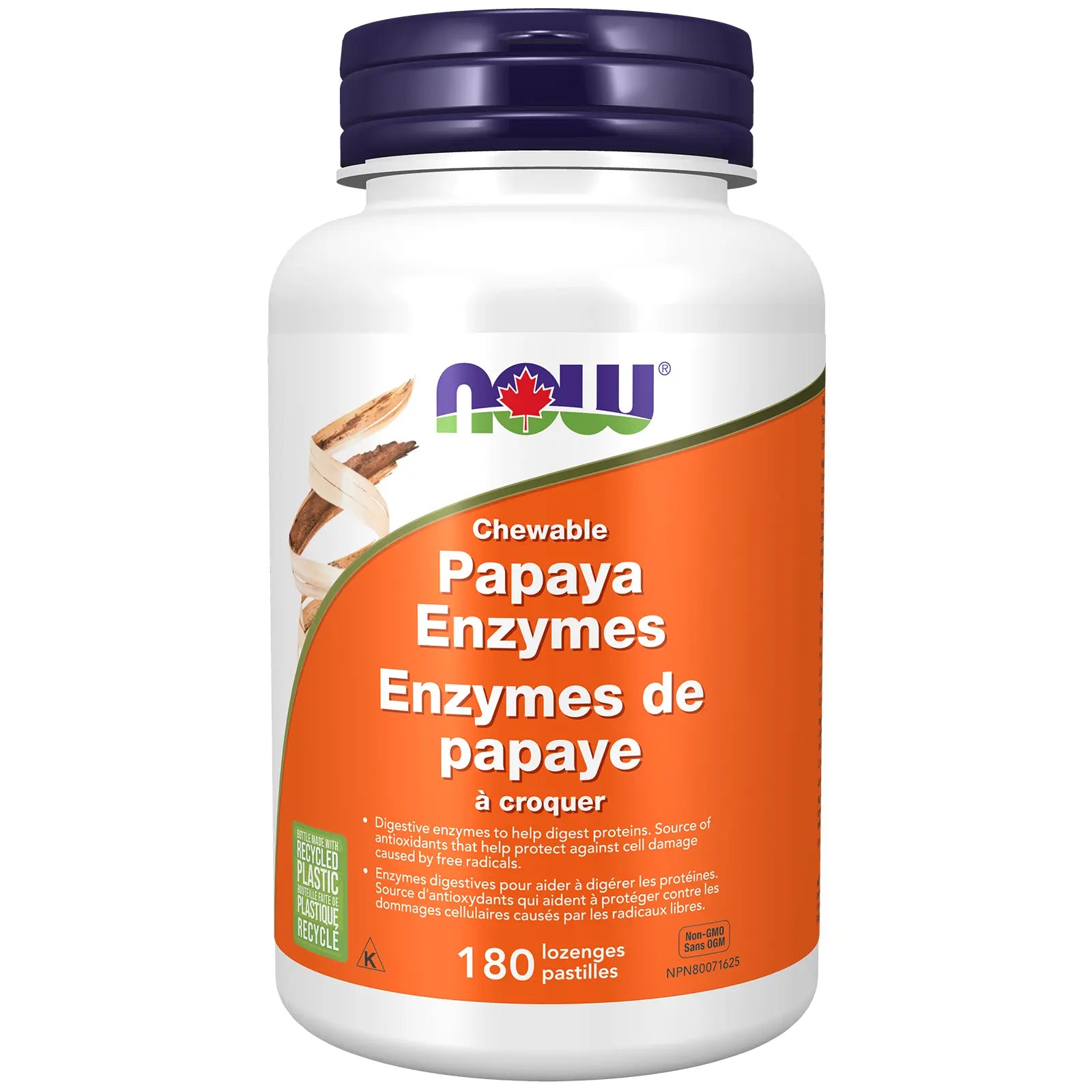 Papaya Enzymes, 180 lozenges (Now)