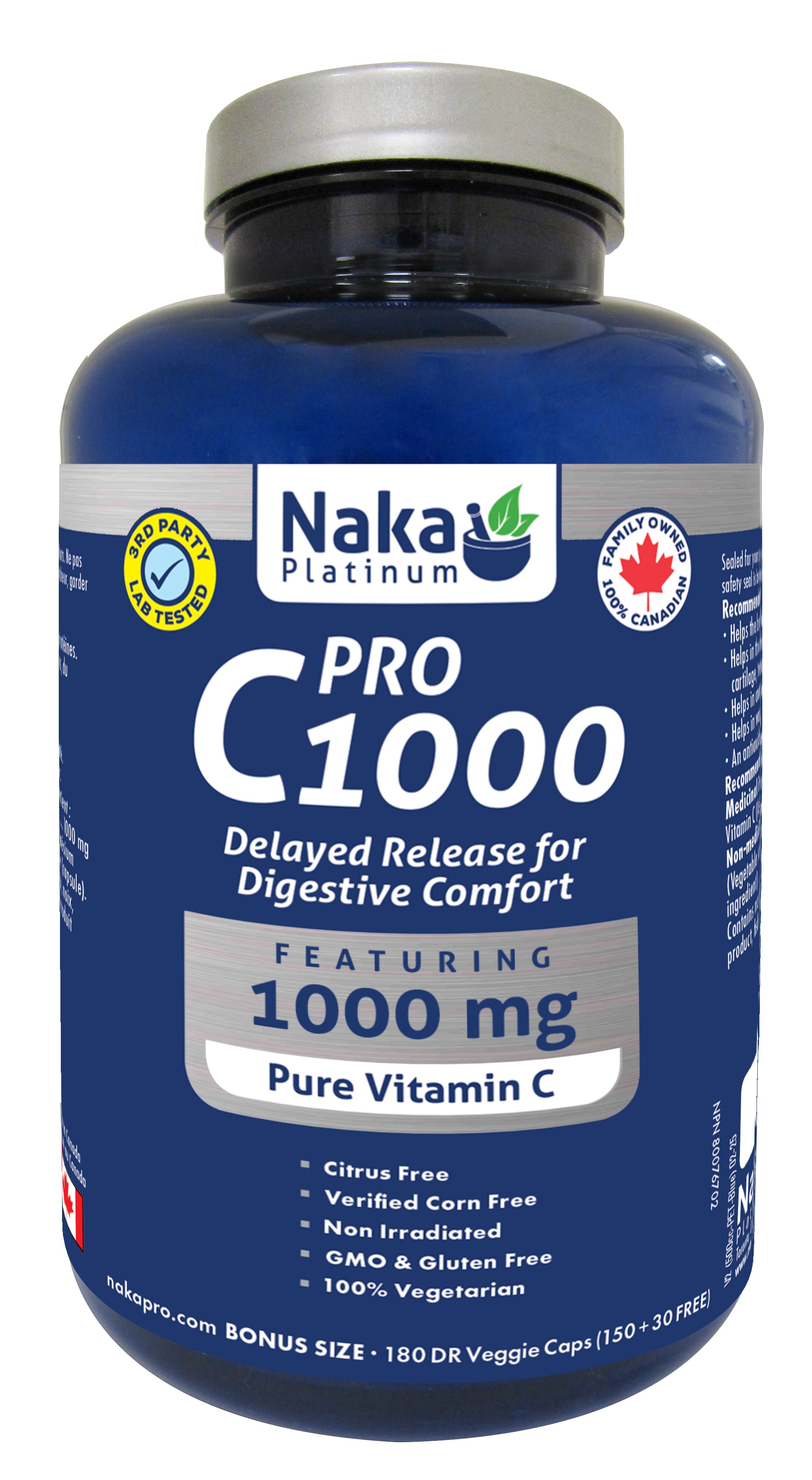 Pro C1000, Delayed Release, 180 capsules (Naka)
