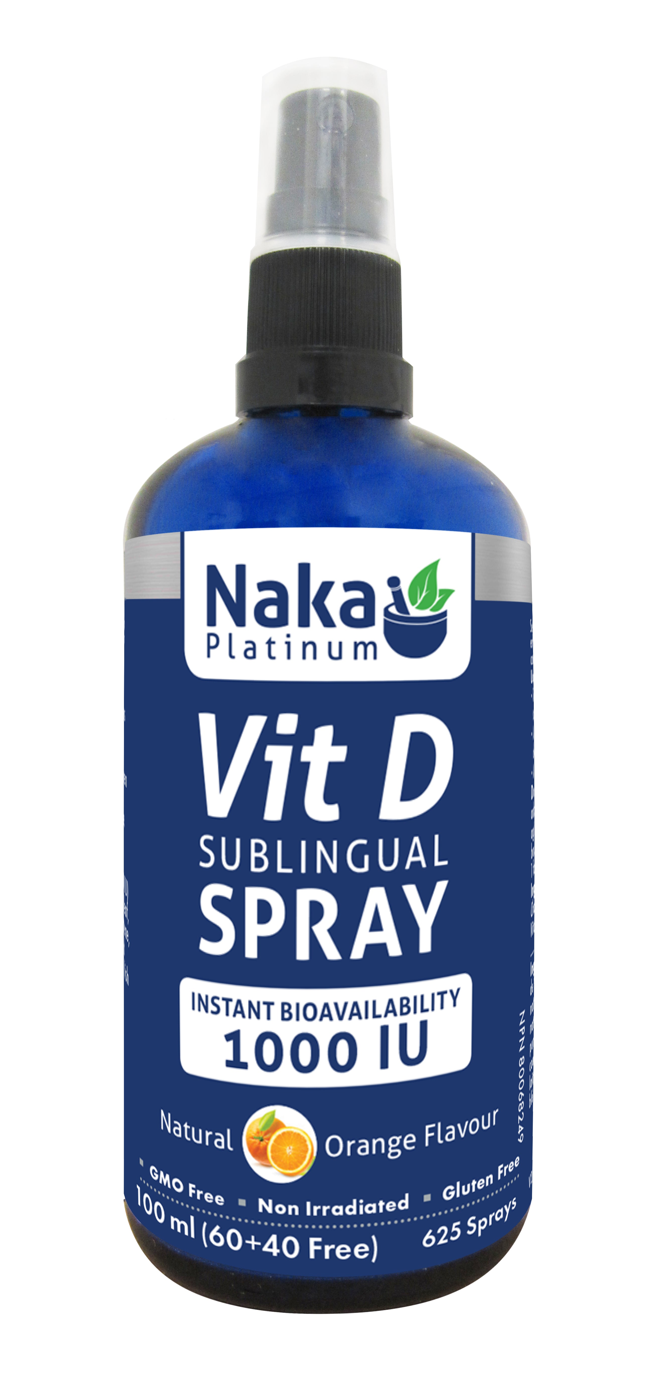 Vitamin D Liposomal  Sublingual Spray,1000 IU, 100ml (Naka)