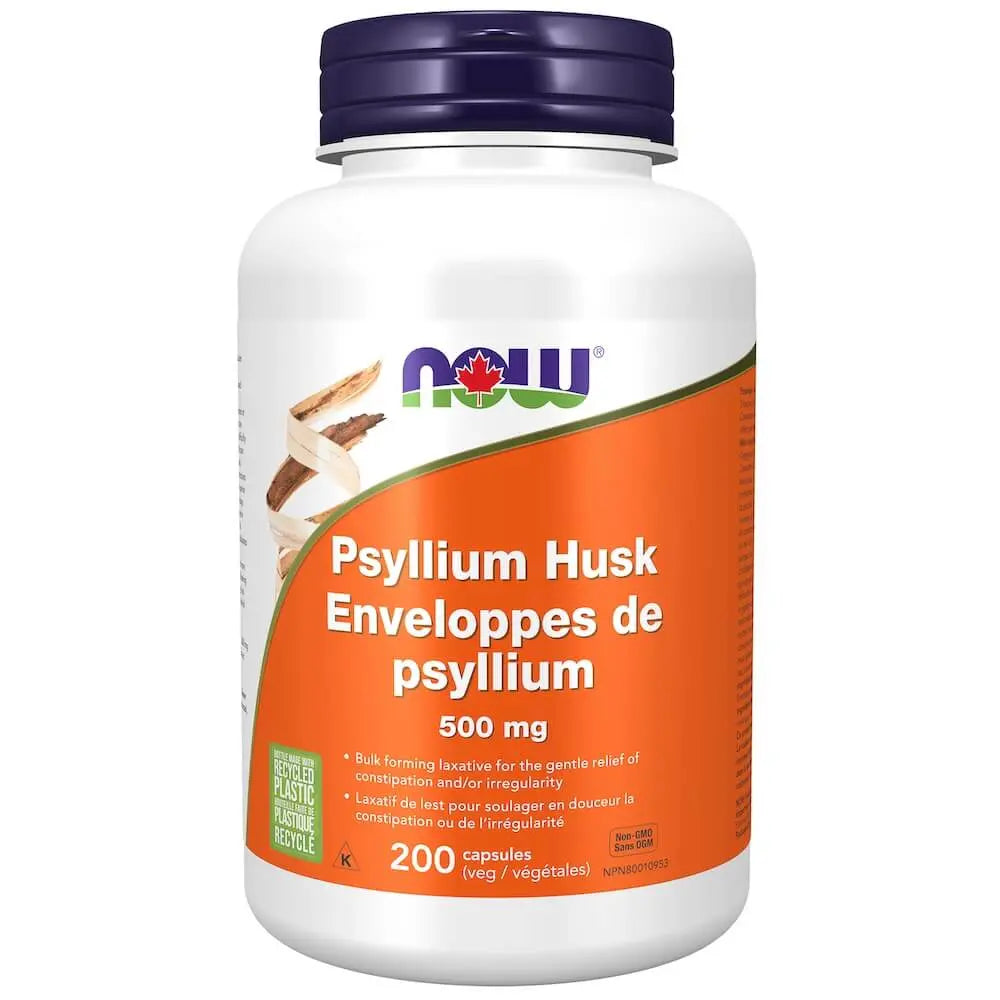 Psyllium Husk, 500mg, 200 vcaps (Now)