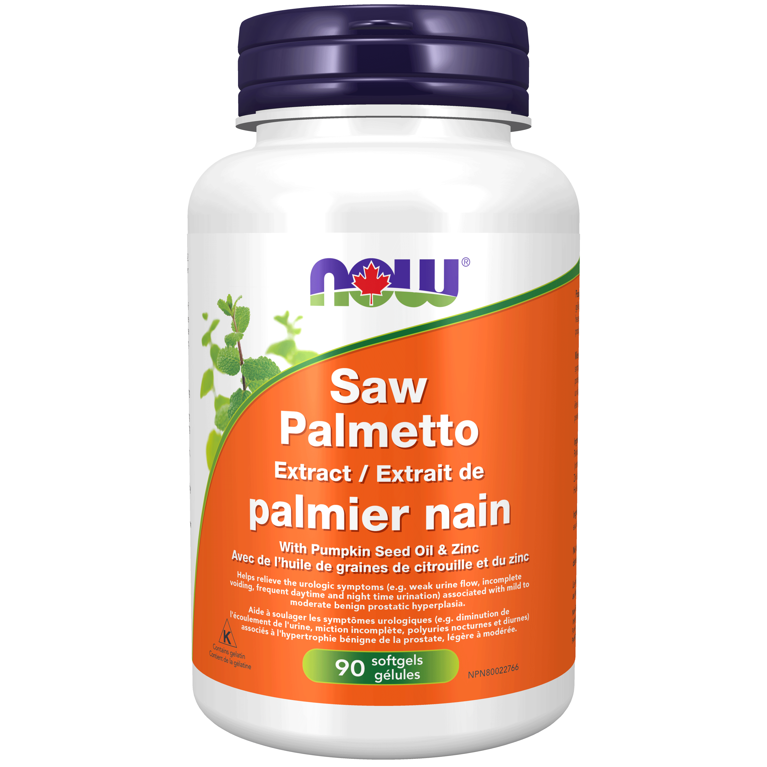 Saw Palmetto, 80mg, 90 softgels (Now)