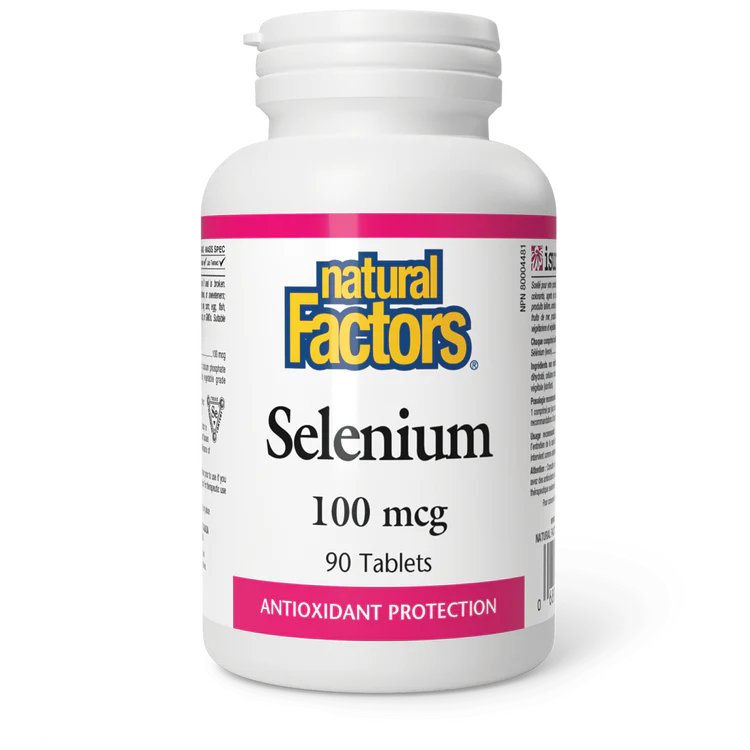Selenium, 100 mcg, 90 tablets  (Natural Factors)