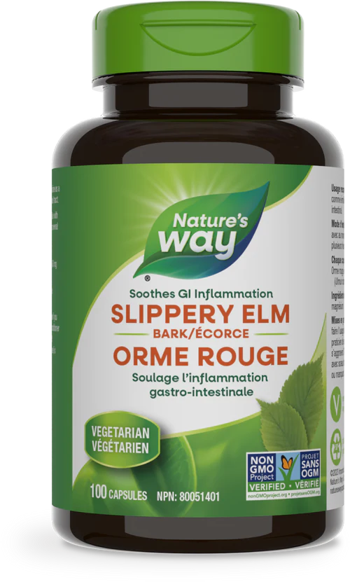 Slippery Elm bark, 100 capsules (Nature's Way)