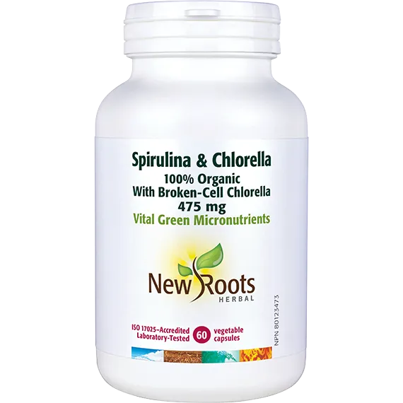 Spirulina & Chlorella, 60 caps (New Roots)