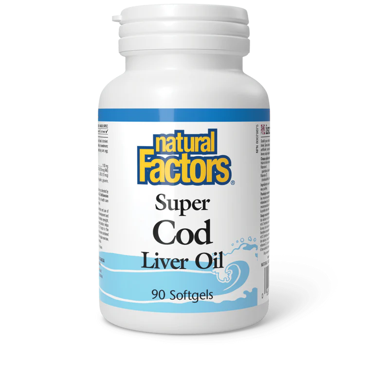 Super Cod Liver Oil, 90 softgels  (Natural Factors)