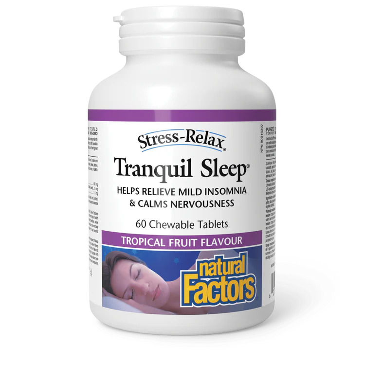 Tranquil Sleep, 60 chewable tabs (Natural Factors)