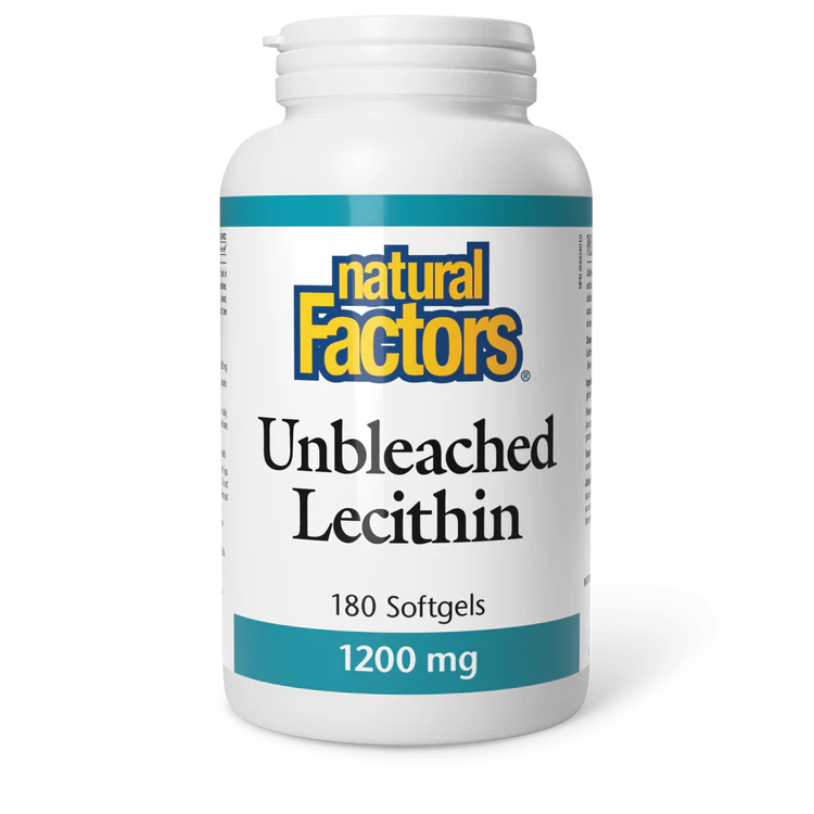 Unbleached Lecithin, 1200 mg, 180 softgels  (Natural Factors)