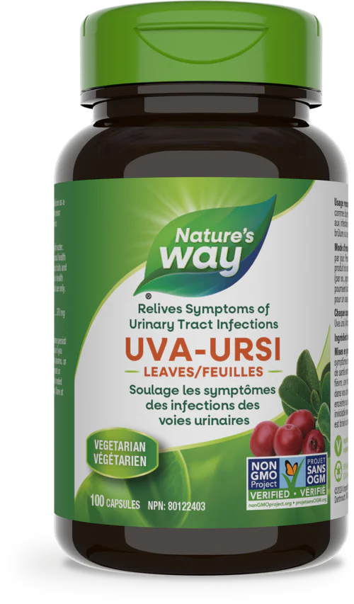 Uva Ursi leaves, 370 mg, 100 capsules (Nature's Way)
