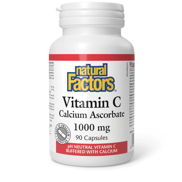 Vitamin C Calcium Ascorbate 1000mg, 90 capsules (Natural Factors)