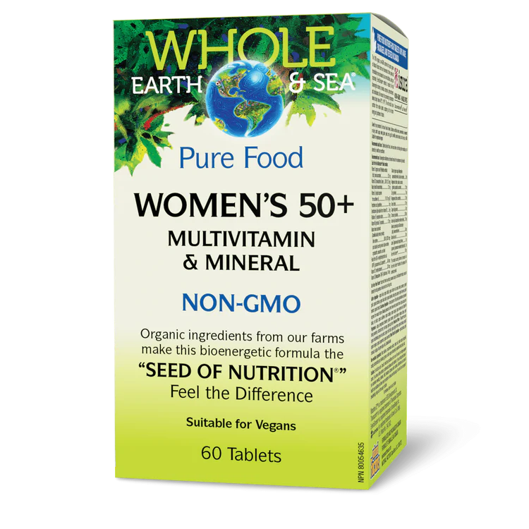 Whole Earth and Sea Women's 50+ Multivitamin and Mineral 60 tabs