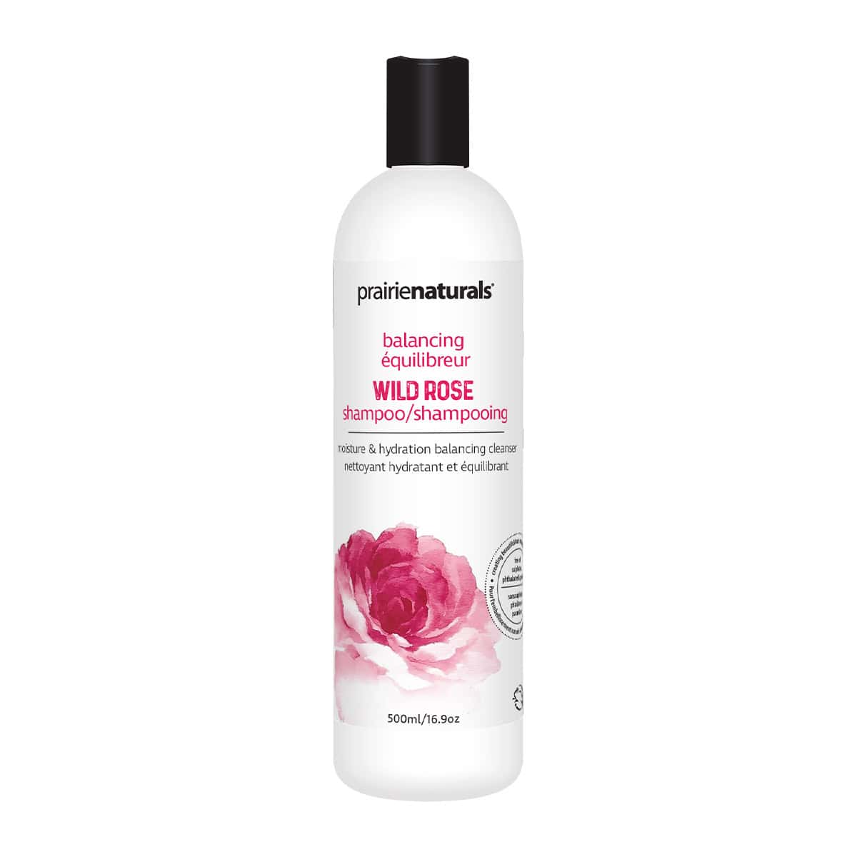 Wild Rose Moisture Balance Shampoo, 500ml (Prairie Naturals)
