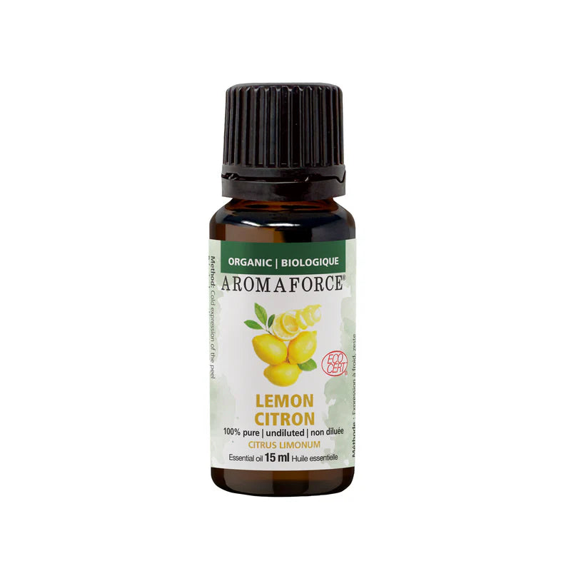 Organic Lemon essential oil, 15ml (Aromaforce)